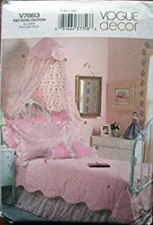 7863 VOGUE BEDROOM BEDSPREAD, LINENS, CANOPY TWIN / FULL PATTERN